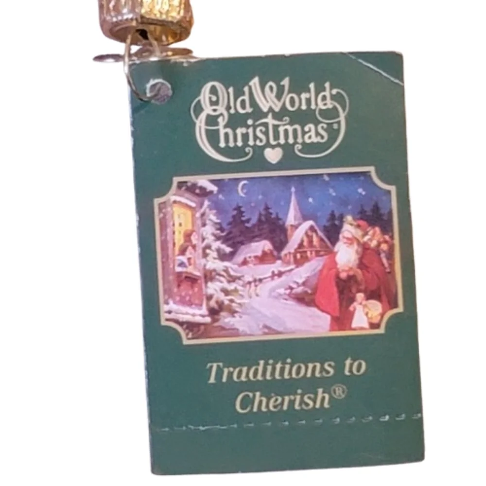 Merck Old World Christmas Ornament Train Engine Locomotive Christmas holiday